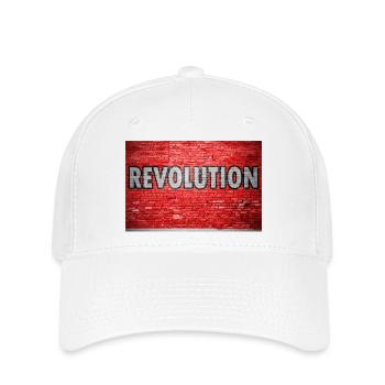Revolution Brick Wall Graffiti - Flexfit Cap - white - Front