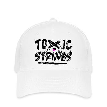 Toxic Strings 2 Colour - Flexfit Cap - white - Front