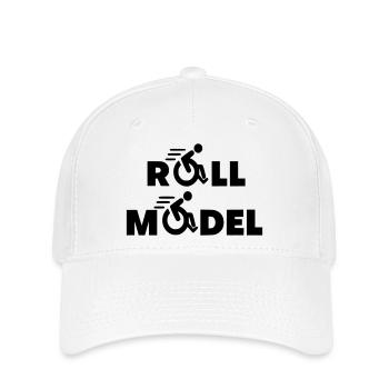 Every wheelchair user is a role model * - Flexfit Cap - white - Front
