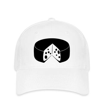 Cheese with cut out - Flexfit Cap - white - Front