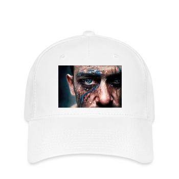 Disturbing man's face - Flexfit Cap - white - Front