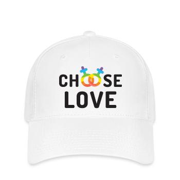 Pride Month LGBT - Liebe - Flexfit Cap - Weiß - Vorne