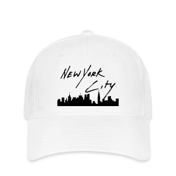 New York - Flexfit Cap - Weiß - Vorne