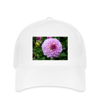 Dahlia Pink Pink Blossom ,Flower - Flexfit Cap - white - Front