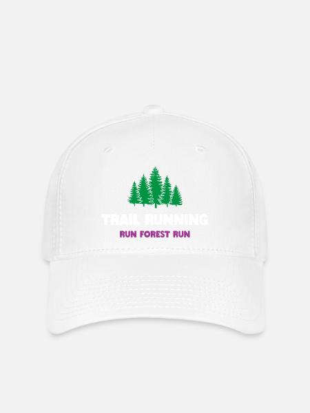 Trailrunning - Run Forest Run - Flexfit Cap - Weiß