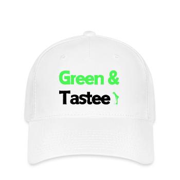 Green & Tastee Golferin - Flexfit Cap - Weiß - Vorne