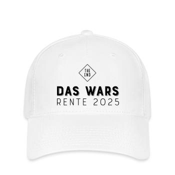 Rente 2025 - Flexfit Cap - Weiß - Vorne