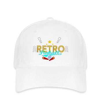 Rétro pinball - Casquette Flexfit - blanc - Devant