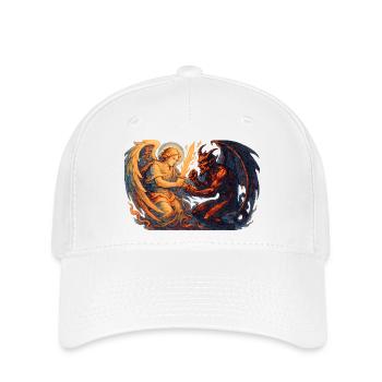 Celestial Archangel vs Infernal Beast - Flexfit Cap - white - Front