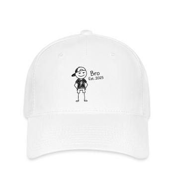 Bro Est 2025 Cartoon Character - Flexfit Cap - white - Front