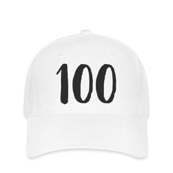 100 dessinés à la main - Casquette Flexfit - blanc - Devant