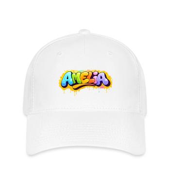 Graffiti Amelia Name Geschenk Ideal Druckbare Su - Flexfit Cap - Weiß - Vorne