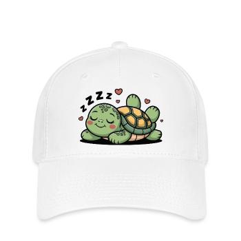 Cuddly turtle in slumber - Flexfit Cap - white - Front