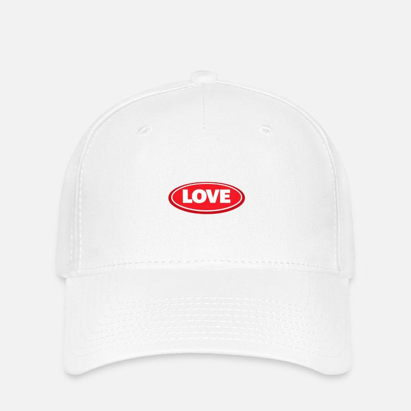 Cool stylish Love Logo - Flexfit Cap - white