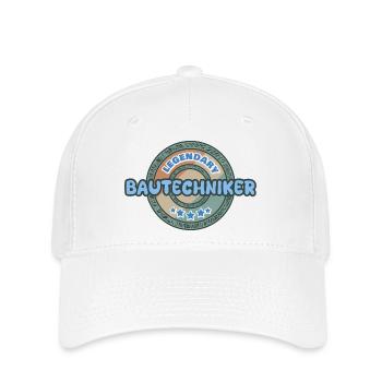 Geschenkidee Bautechniker - Flexfit Cap - Weiß - Vorne