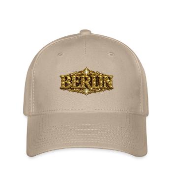 Barocker BERLIN mit Totenschädel - Flexfit Cap - Khaki - Vorne