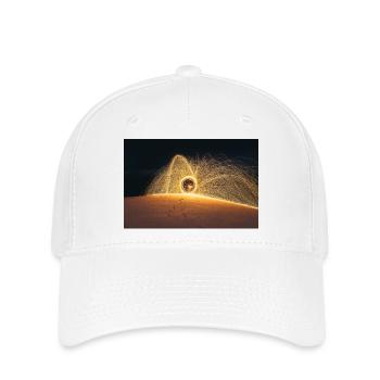 Flaming Steel Wool	 - Flexfit Cap - white - Front