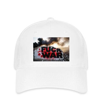 F**K THE WAR - Flexfit Cap - white - Front