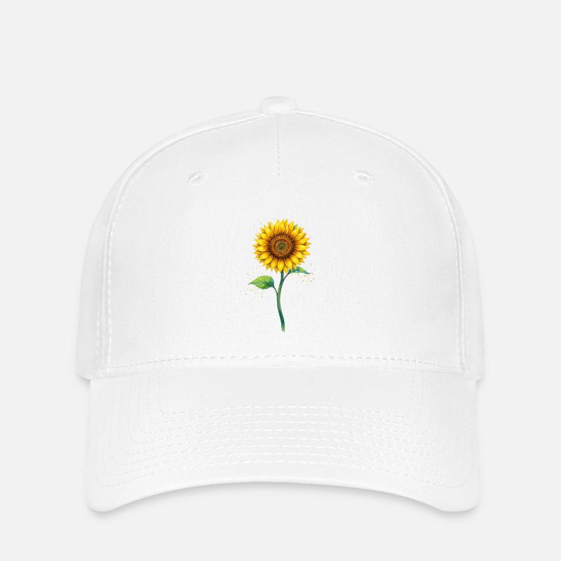 tournesol - Casquette Flexfit - blanc