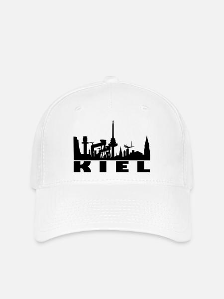 skyline kiel - Flexfit Cap - Weiß