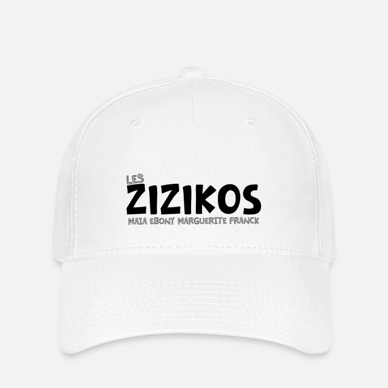 ZIZIKOS - Titre - Casquette Flexfit - blanc