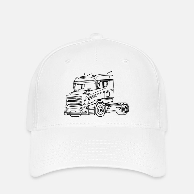 LKW Brummi - Flexfit Cap - Weiß