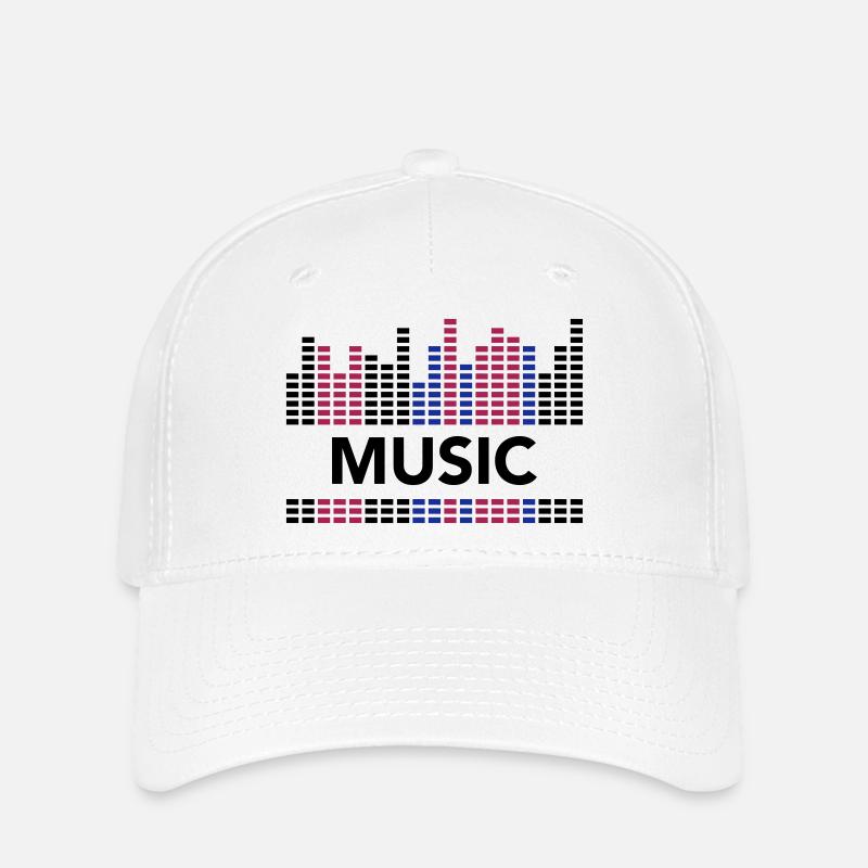 MUSIK-VIBES - Flexfit Cap - Weiß