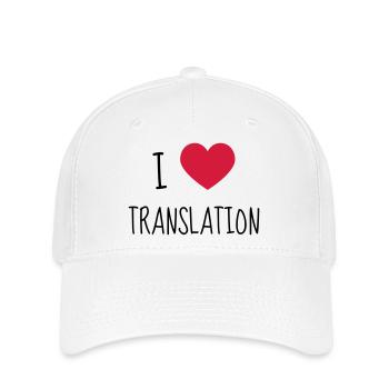 traducteur / traduction / traductrice / traduire - Casquette Flexfit - blanc - Devant