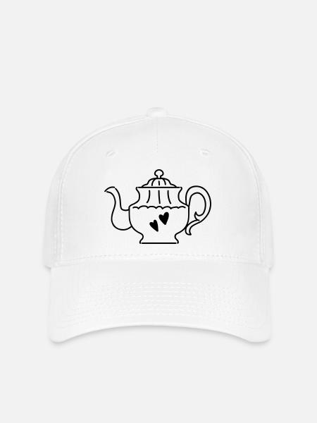 Super schicke Teekanne - Flexfit Cap - Weiß