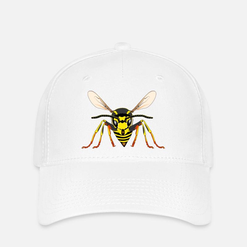 Guêpe de l’avant - Casquette Flexfit - blanc