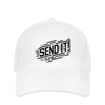 Parkour SEND IT - Flexfit Cap - Weiß - Vorne