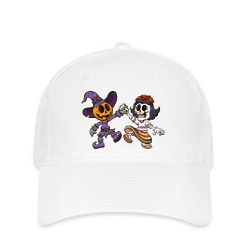 Halloween und Tag der Toten - Flexfit Cap - Weiß - Vorne