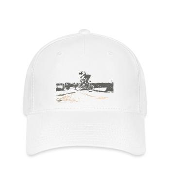 bmx - Casquette Flexfit - blanc - Devant