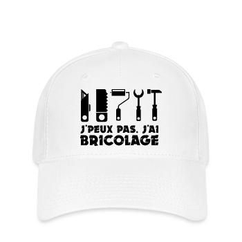 Bricoleur bricolage bricoler - Casquette Flexfit - blanc - Devant
