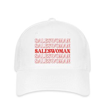 Vendeuse Vendeuse Représentante des ventes - Casquette Flexfit - blanc - Devant