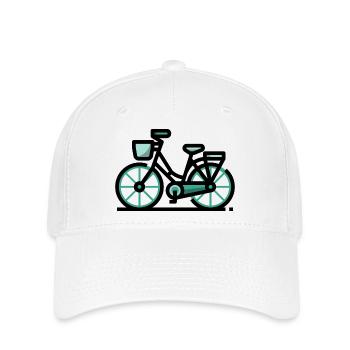 bicycle - Flexfit Cap - Weiß - Vorne