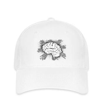 Brain Funfair Doodle Design - Flexfit Cap - white - Front
