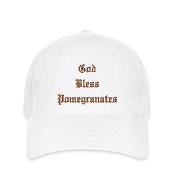 Que Dieu bénisse les grenades - Casquette Flexfit - blanc - Devant