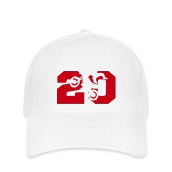 Moto 20 biker - Flexfit Cap - white - Front
