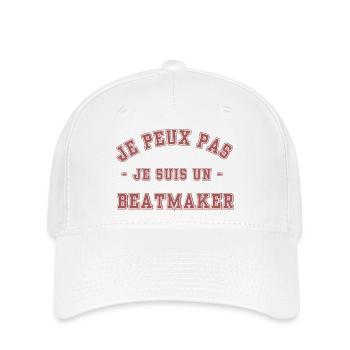 Ich kann nicht, ich bin ein Beatmaker - Flexfit Cap - Weiß - Vorne