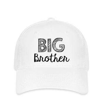 grand frère - Casquette Flexfit - blanc - Devant