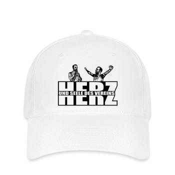 Herz und Seele des Vereins - Flexfit Cap - Weiß - Vorne