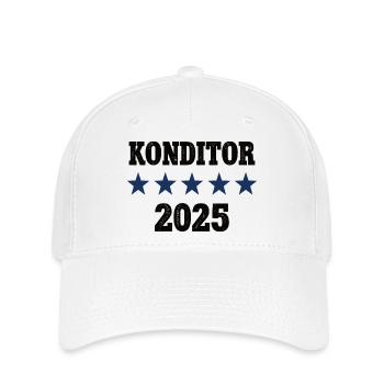 2025 Konditor Beruf Konditorei Job Arbeit Lehre - Flexfit Cap - Weiß - Vorne