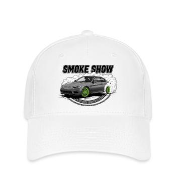Smoke Show - Flexfit Cap - Weiß - Vorne