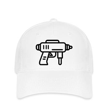 pistolet à eau - Casquette Flexfit - blanc - Devant