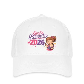 Big Sister 2026 Only Child End - Flexfit Cap - white - Front