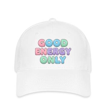 Good Energy Only Positive Vibes Sticker - Flexfit Cap - white - Front