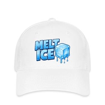 Faute de frappe des glaçons de glace fondu - Casquette Flexfit - blanc - Devant