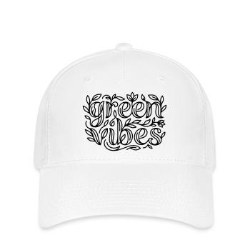 Grüne Vibes - Flexfit Cap - Weiß - Vorne