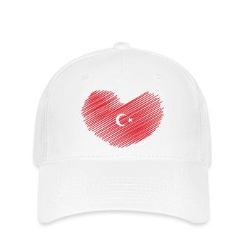 TÜRKEI TÜRKIYE TÜRKISCHE Europa Sport Fan - Flexfit Cap - Weiß - Vorne